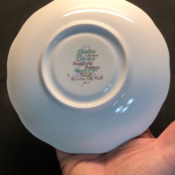 Vintage Roslyn China Plate of Britain Moreton Old Hall - Picture 3 of 3